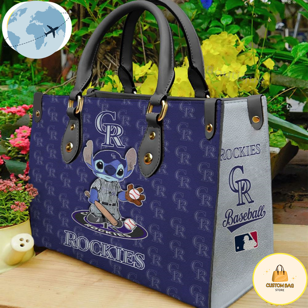 Colorado Rockies Stitch Women Leather Hand Bag.jpg