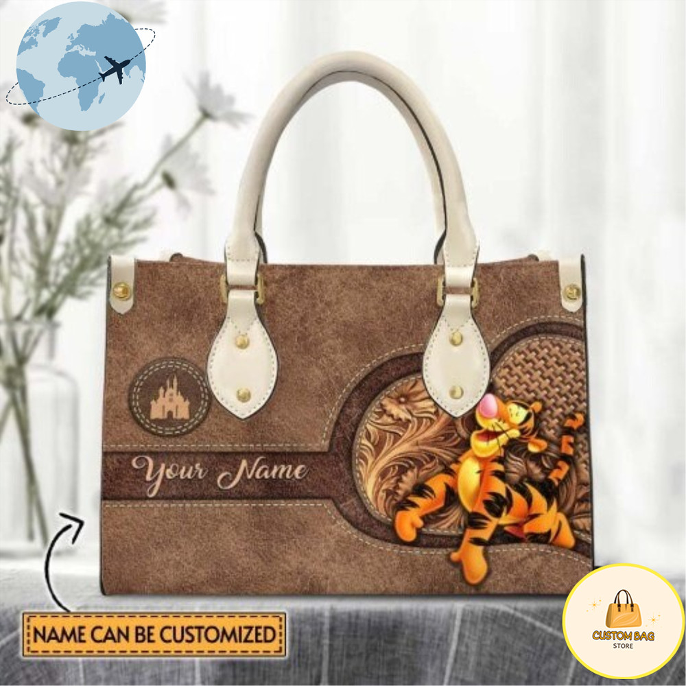 Custom Name Tigger Leather Handbag,Women Tigger Handbag,Disney PU Bag.jpg