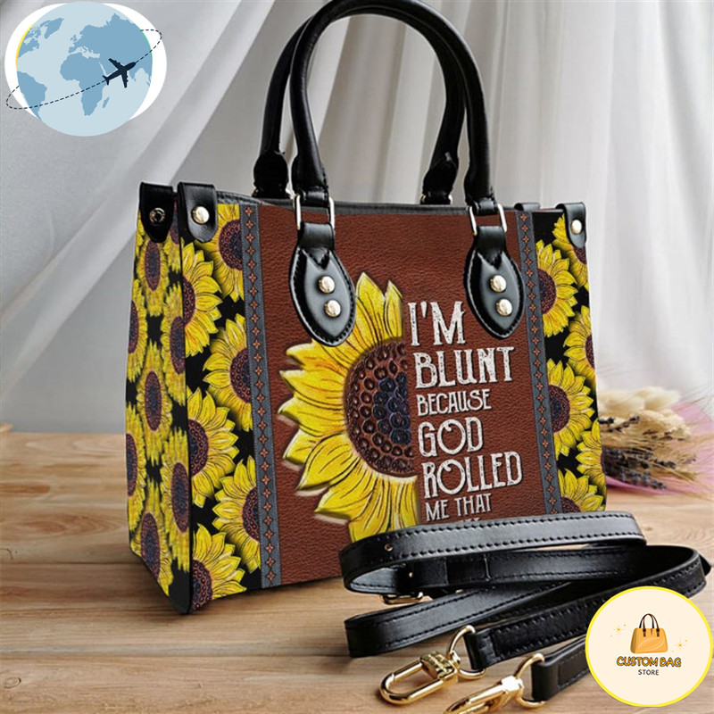 Faith Sunflower Funny Leather Women Handbags.jpg