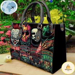 horror movie 3d halloween leather handbag, custom bag, sport bag