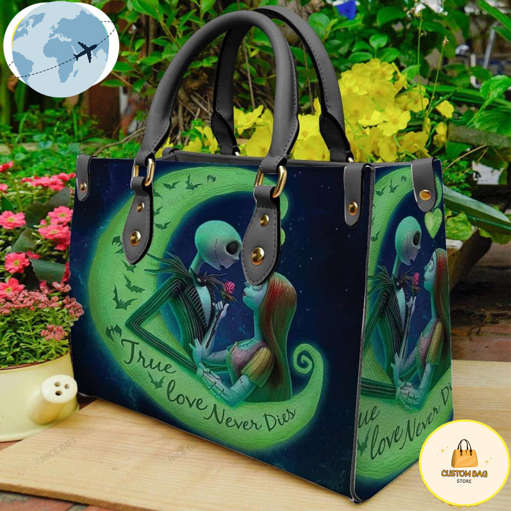 Jack Skellington True Love Never Dies Women 3D Leather Bag.jpg