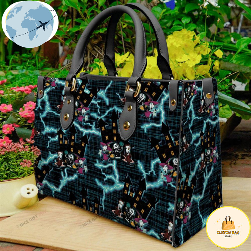 Jack Skellington Women Halloween Movie Leather Bag.jpg