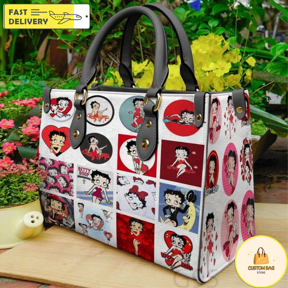 Betty Boop Handbag, Custom Betty Boop Leather Bag, Betty Boop Shoulder Bag 2.jpg