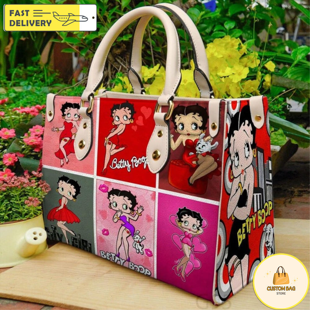 Betty Boop Handbag, Custom Betty Boop Leather Bag, Betty Boop Shoulder Bag.jpg