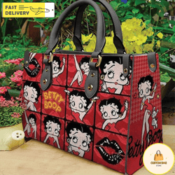 betty boop handbag, custom betty boop leather bag, betty boop shoulder bag 4