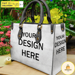 Custom Design Leather Bag, Custom Handbag, Personalized Leather Bag, Woman Handbag