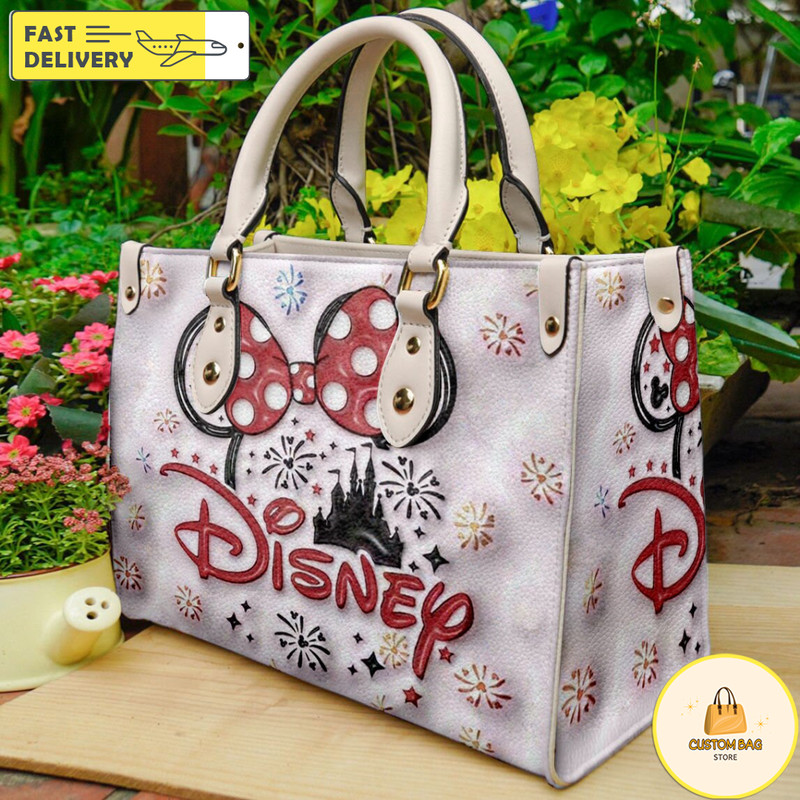 Disney Minnie Handbag, Disney Leather Handbag, Disney Christmas Women bag.jpg