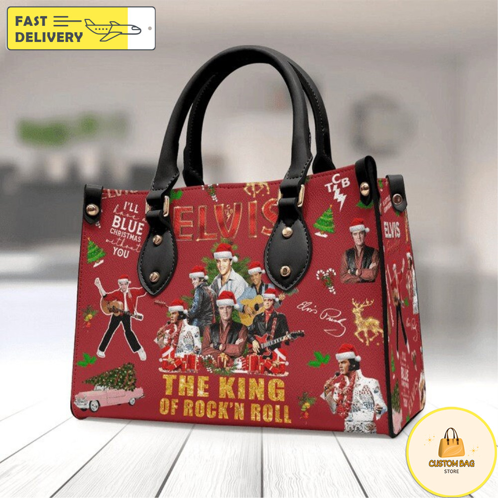 Elvis Presley Leather handBag, Leather Bag,Travel handbag 1.jpg