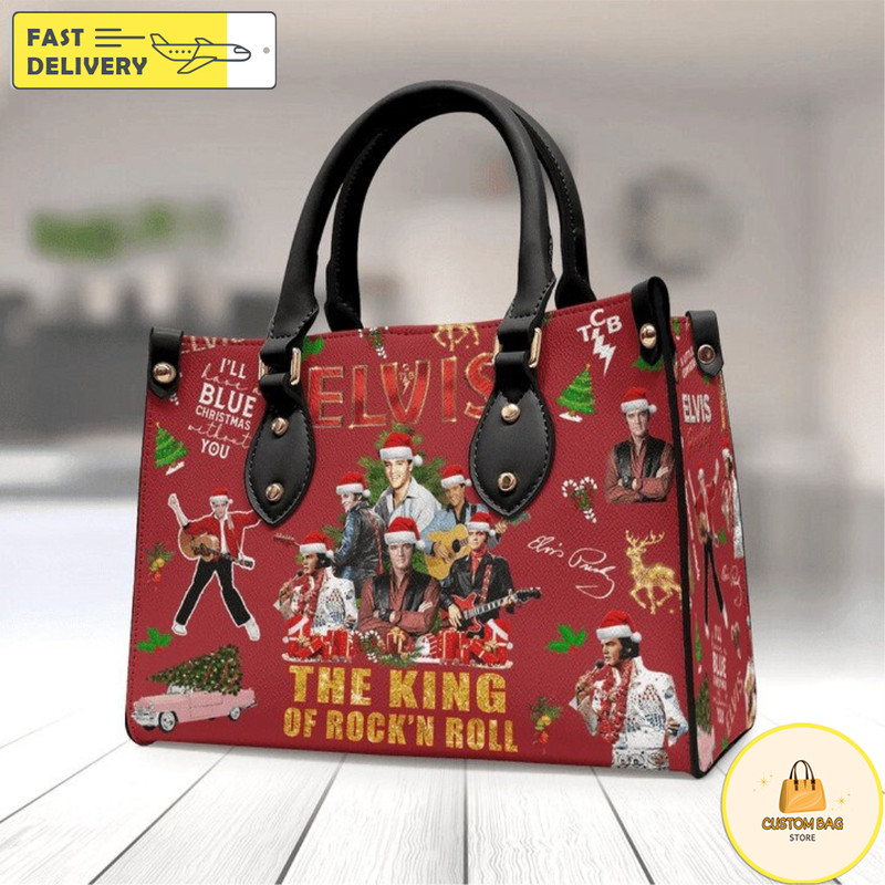 Elvis Presley Leather handBag, Leather Bag,Travel handbag 1.jpg