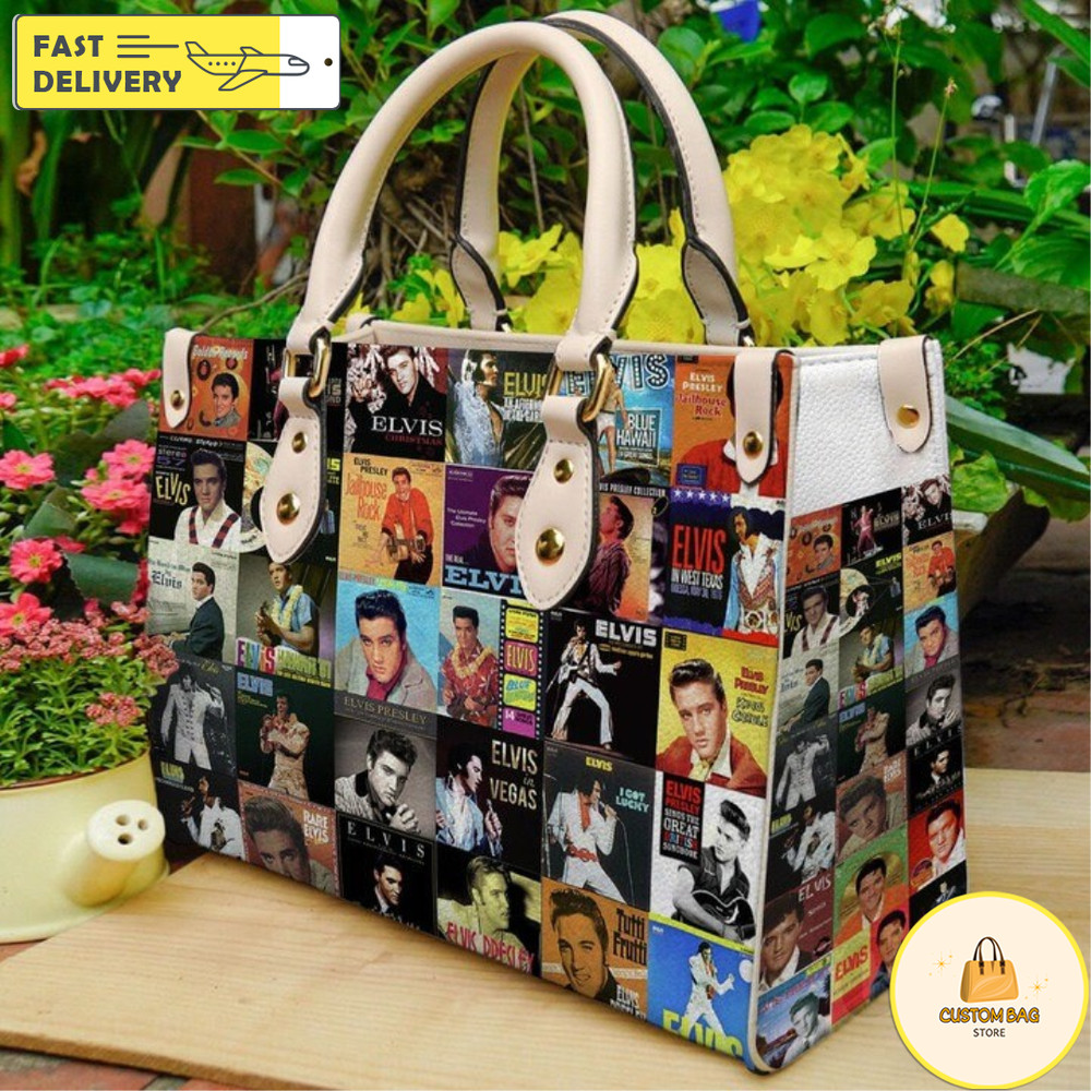 Elvis Presley Leather handBag, Leather Bag,Travel handbag 13.jpg