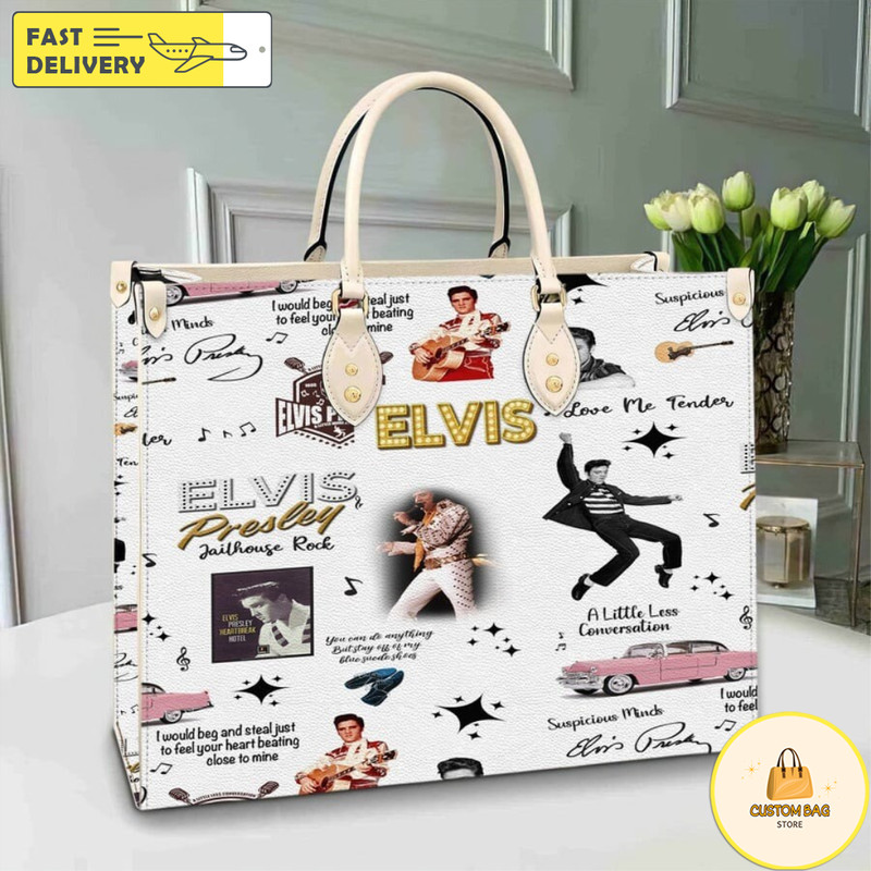 Elvis Presley Leather handBag, Leather Bag,Travel handbag 15.jpg