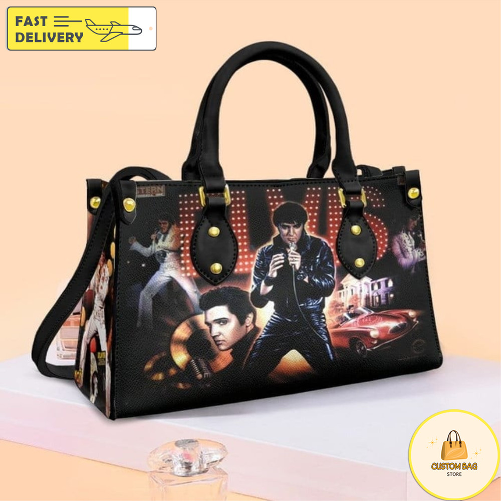Elvis Presley Leather handBag, Leather Bag,Travel handbag 22.jpg