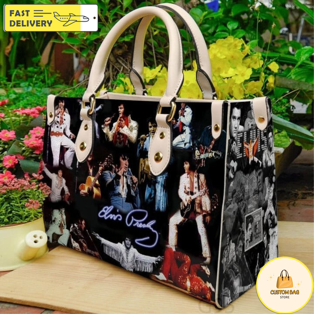 Elvis Presley Leather handBag, Leather Bag,Travel handbag 4.jpg
