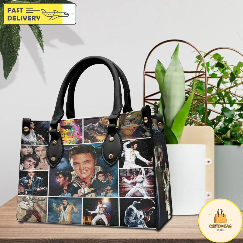 Elvis Presley Leather HandBag,Women Elvis Handbag, Elvis Bags Gift For Her.jpg