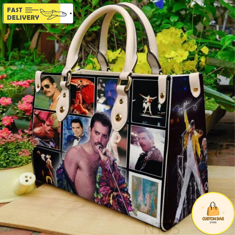 FREDDIE MERCURY Leather Bag,Music Handbag,Travel handbag.jpg