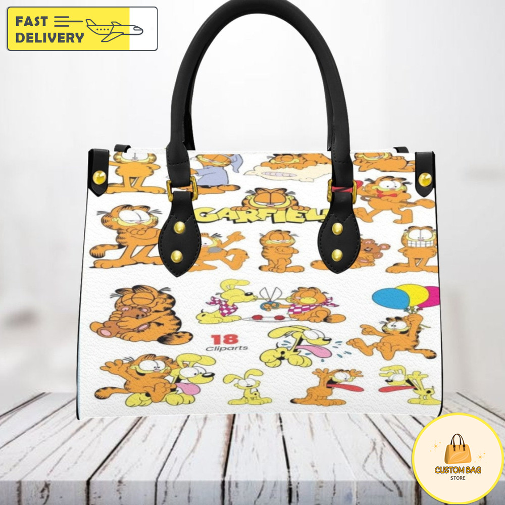 Garfield Leather Bag,Alice in wonderland Lovers HandBag,Garfield Women Bags And Purse.jpg