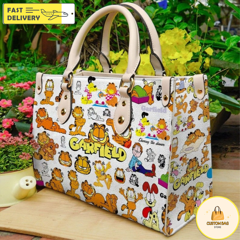 Garfield Leather Bag,Alice in wonderland Lovers HandBag,Garfield Women Bags And Purse 1.jpg