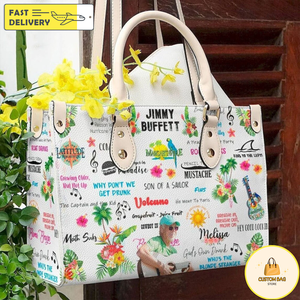 Jimmy buffett Leather Bags,Jimmy Buffett RIP Handbag,Margaritaville Women Bag 2.jpg
