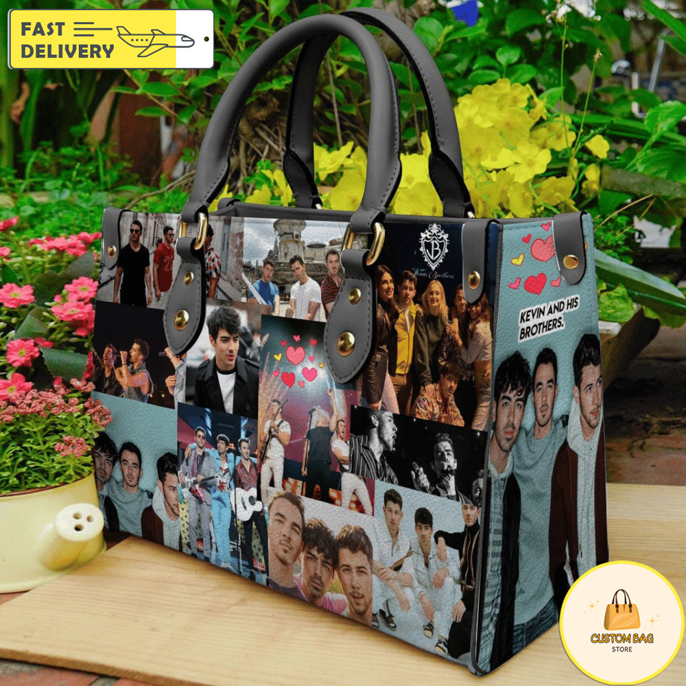 Jonas Brothers Women Leather Hand Bag,Jonas Brothers Fan Bag,Jonas Brothers Handbag.jpg
