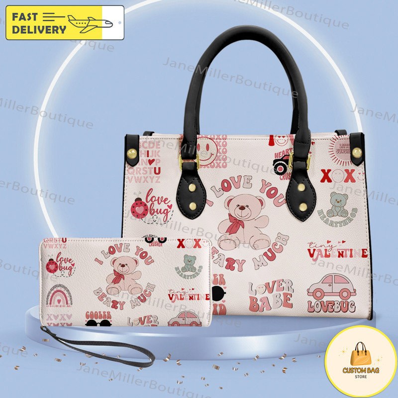 Kids Valentine Day Leather Bag, Heartbreaker Lover Handbag, Custom Leather Bag, Woman Handbag 1.jpg