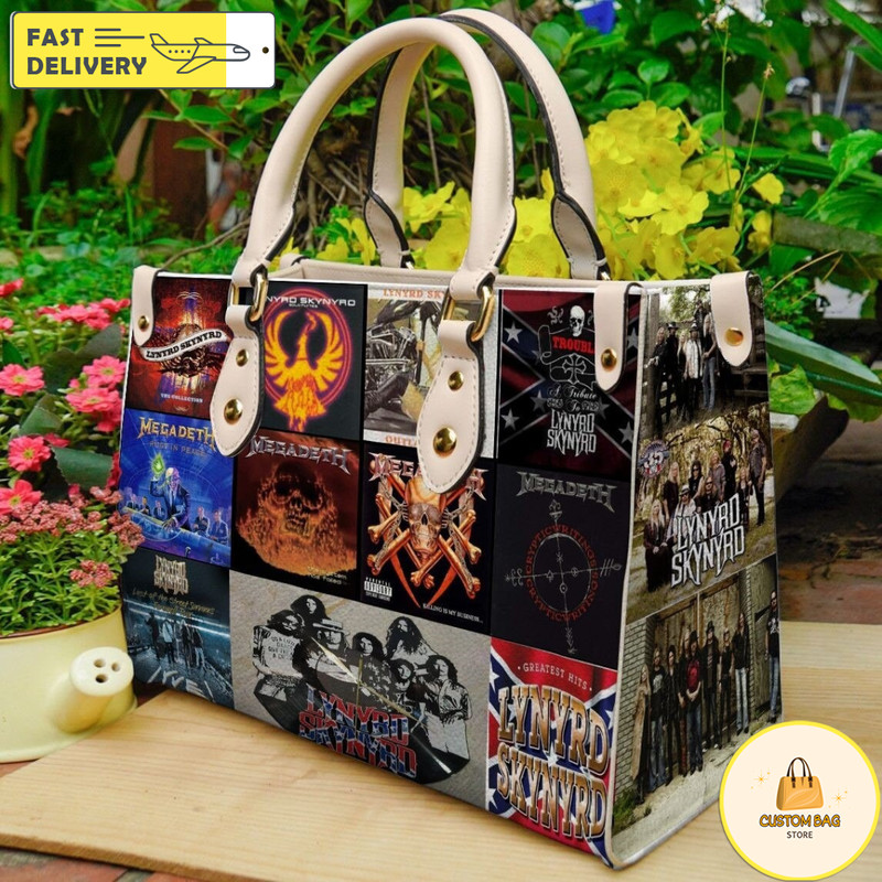 Lynyrd Skynyrd Lover Leather Handbag,PLynyrd Music Bag,P!Lynyrd Skynyrd Fan Gift.jpg