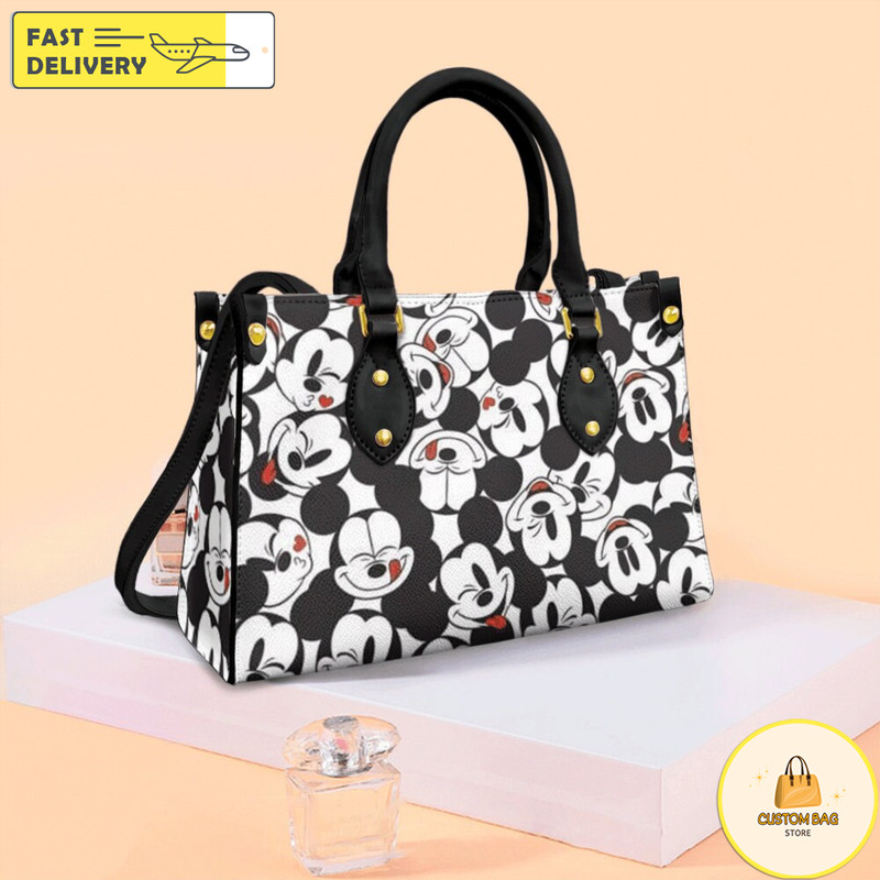 Mickey Handbag, Disney Leather Handbag, Custom Mickey Women Leather Bag 9.jpg