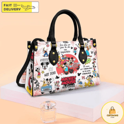 mickey leather bag,mickey handbag,disney lovers handbag 1