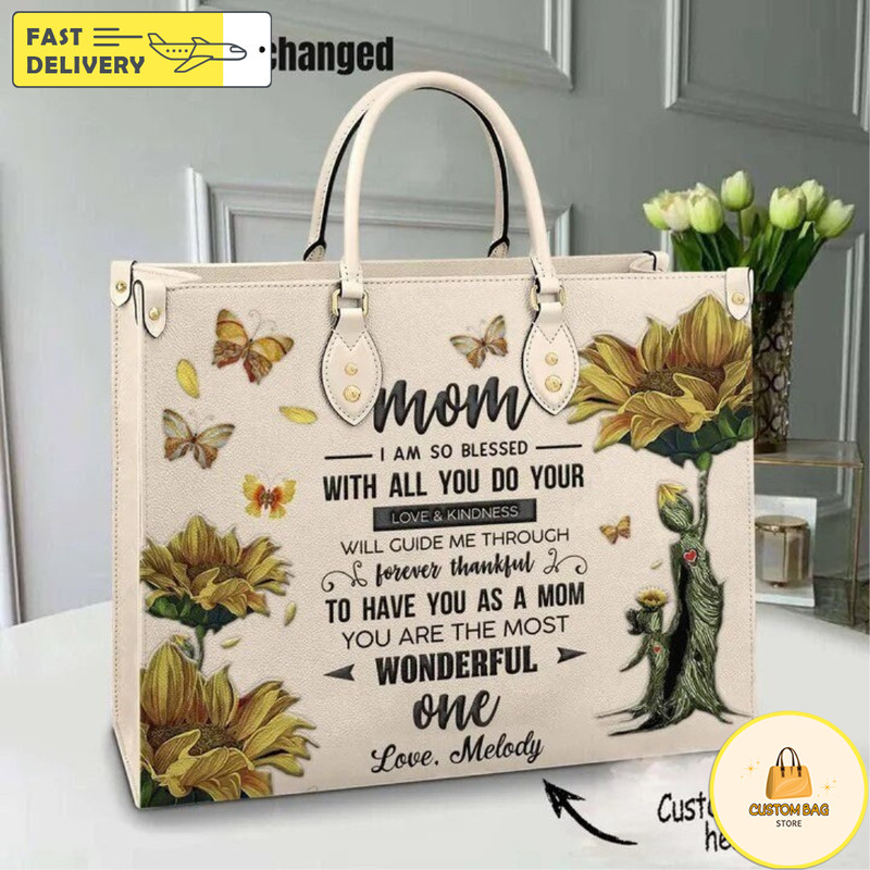 Mothers Day Gift Personalized Leather Bag Handbag, Mothers Day Handbag, Custom Leather Bag, Woman Handbag 1.jpg