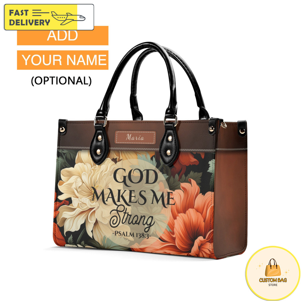Personalized Leather Bag Custom Name Handbag, Christian Bag Bible Verses Bag Gifts for Women Mom Chr 6.jpg