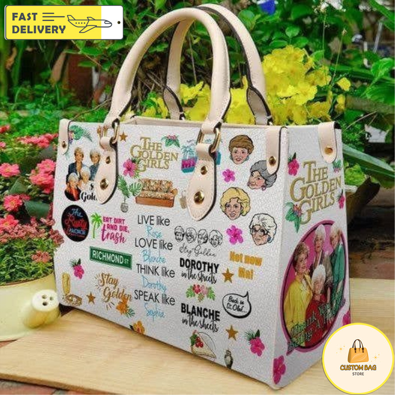The Golden Girls Leather Handbag, TV Show Movie Handbag Wallet Travel Luggage Bag, Personalized Women Handbag.jpg