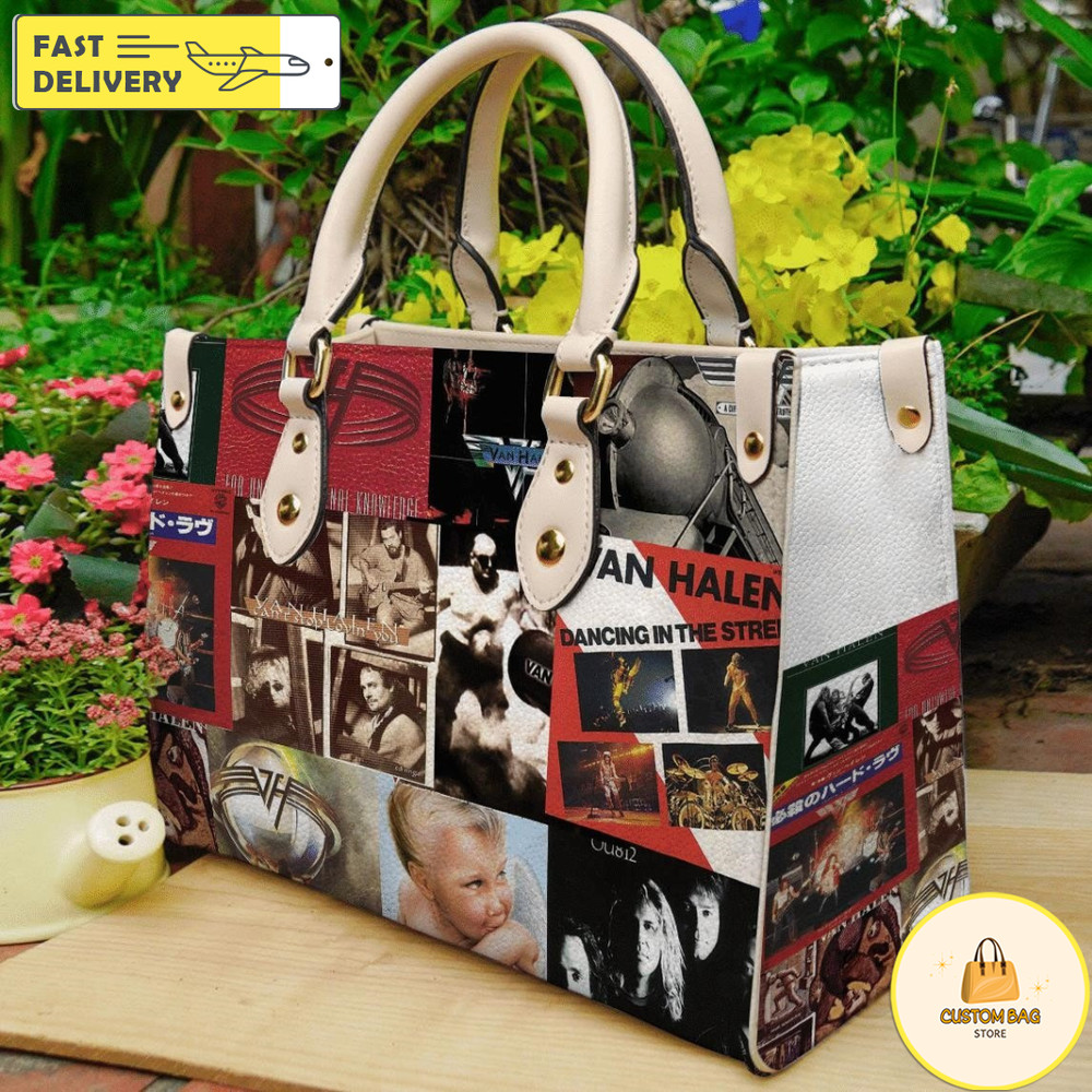Van Halen Lover Women Leather Hand Bag,Van Halen Music Bag,Van Halen Fan Gift.jpg