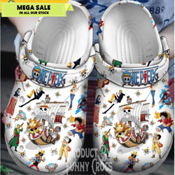 straw hat pirates one piece crocs clogs