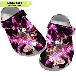 nezuko demon slayer crocs slippers