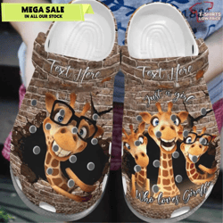 giraffe just a girl who loves crocs crocband clog