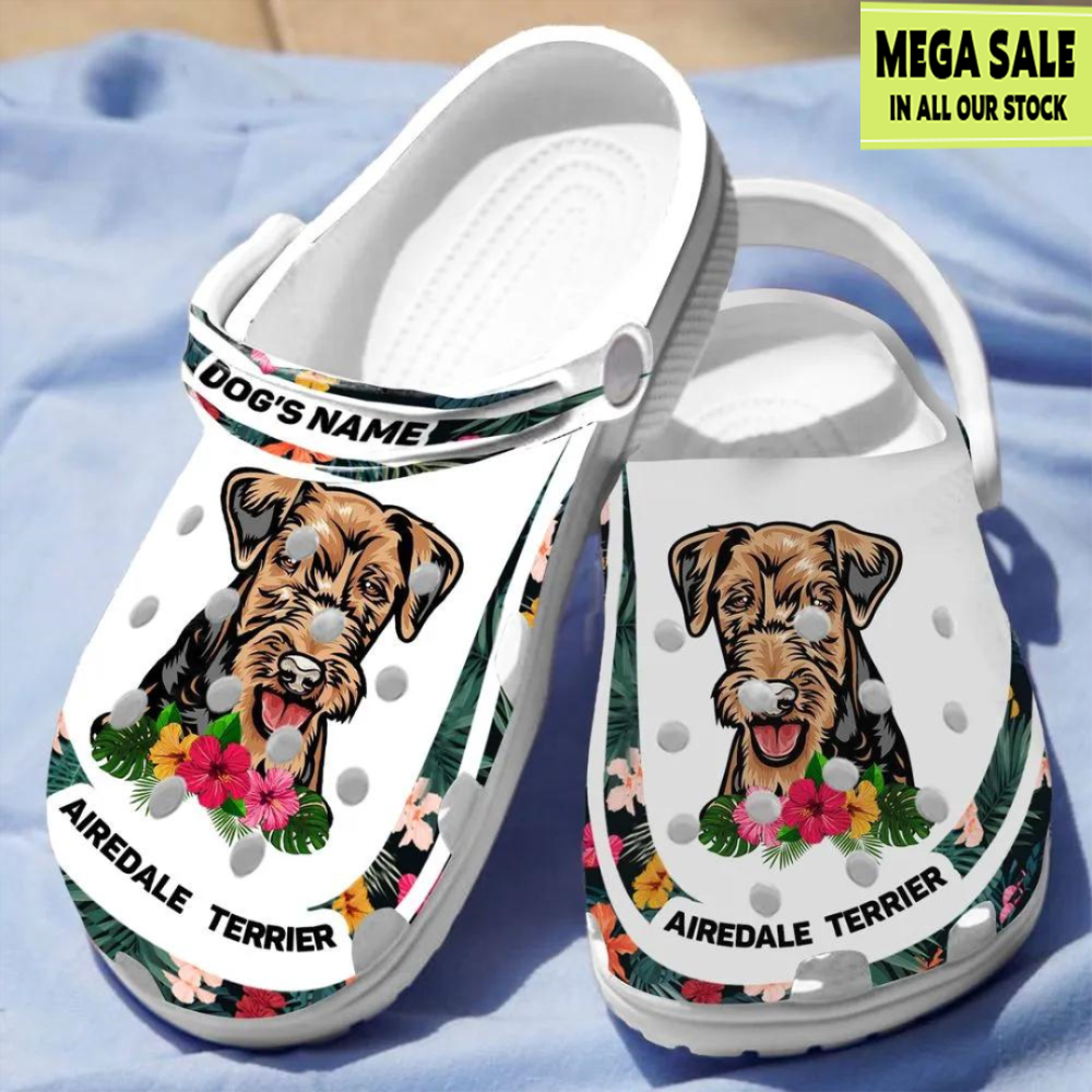 Airedale Terrier Crocs Shoes - T-shirts Low Price.jpg