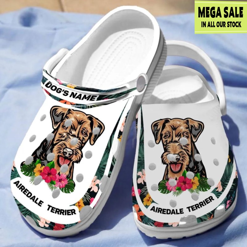 Airedale Terrier Crocs Shoes - T-shirts Low Price.jpg