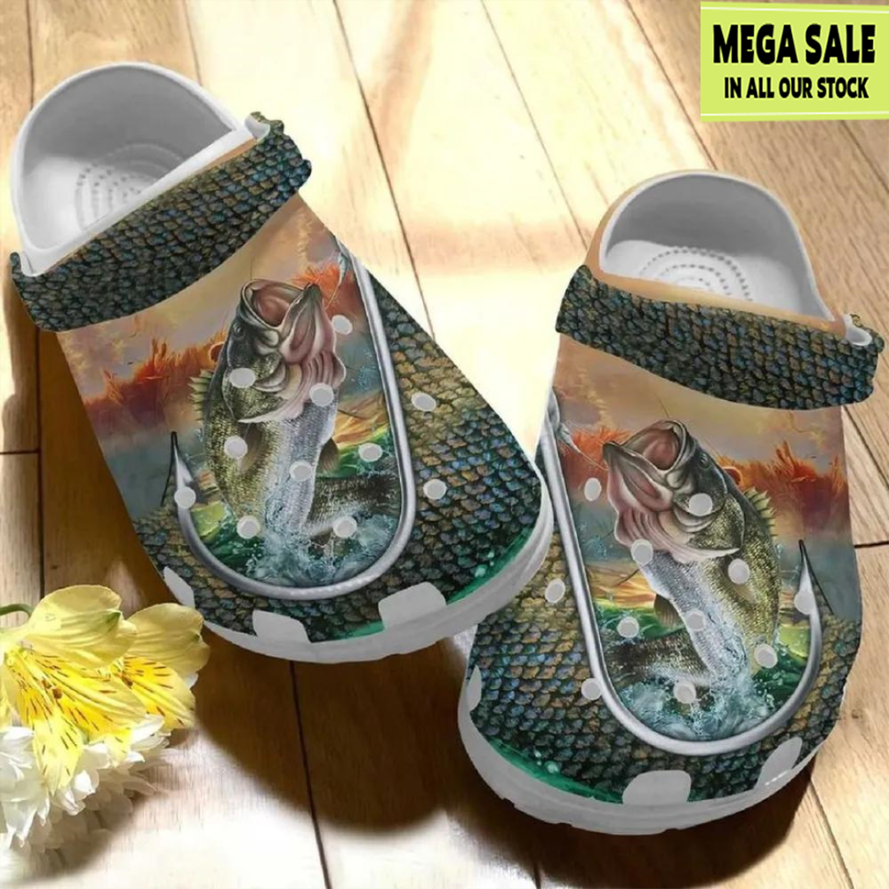 Amazing Bass Fishing Clog Slippers - T-shirts Low Price.jpg