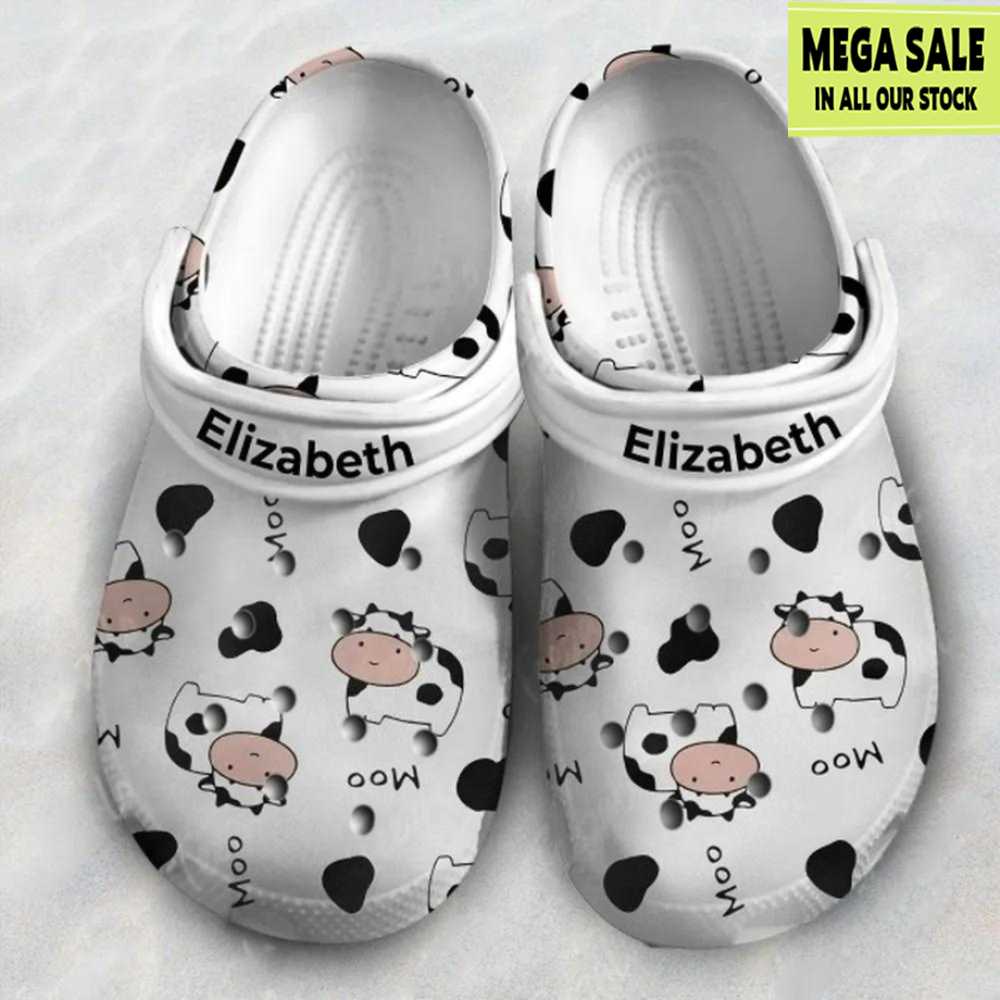 Baby Dairy Cow Moo Print Crocs Clog - T-shirts Low Price.jpg