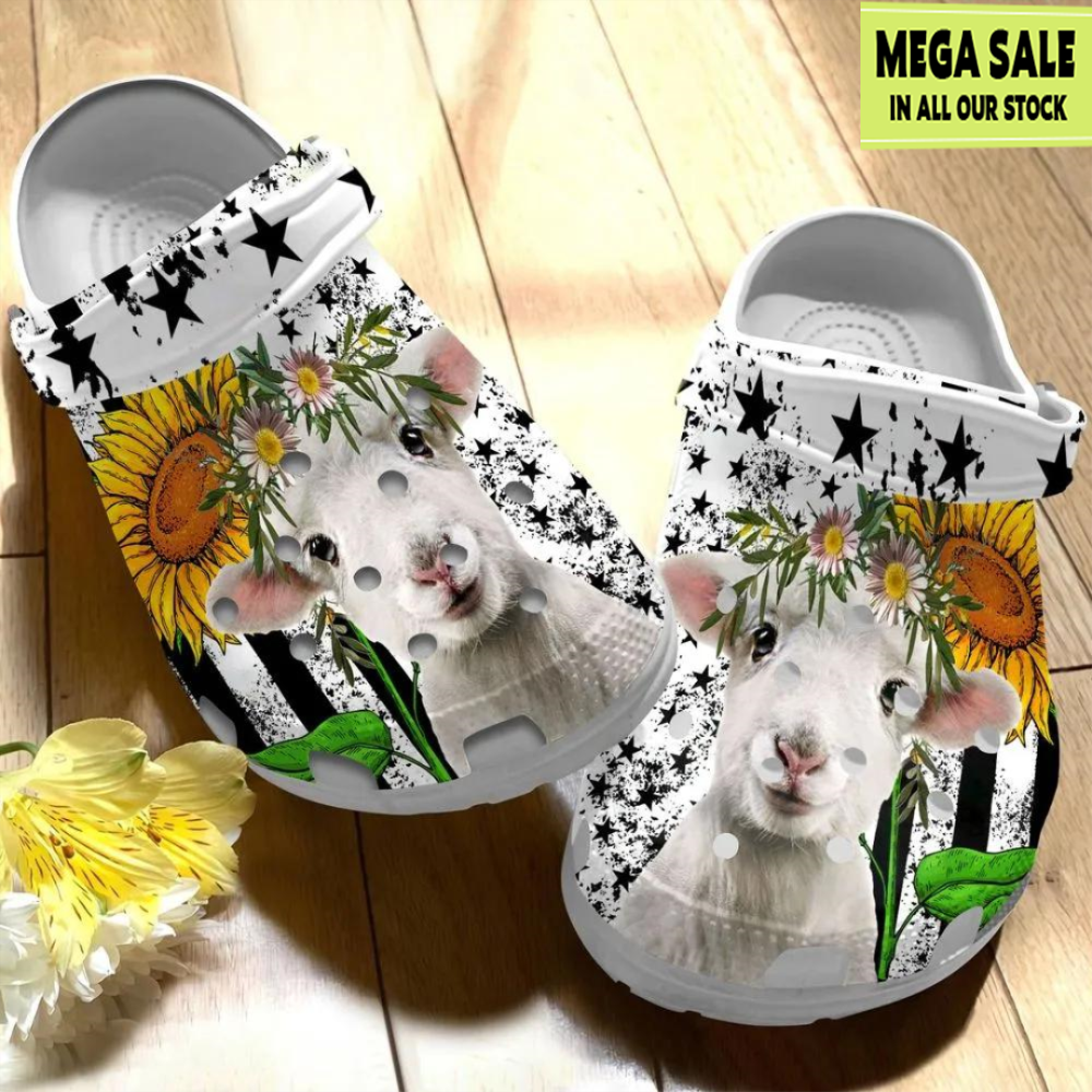 Baby Goat Sunflower Crocs For Men - T-shirts Low Price.jpg