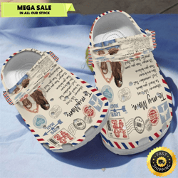 air mail letter to my mom from your daughter mothers day crocs clog shoes