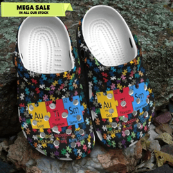 autism awareness crocs autism periodic table crocband clog shoes