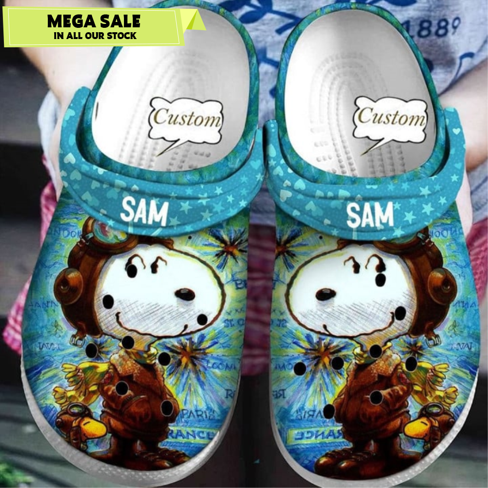 Custom Name Snoopy Cartoon Crocband Crocs.jpg