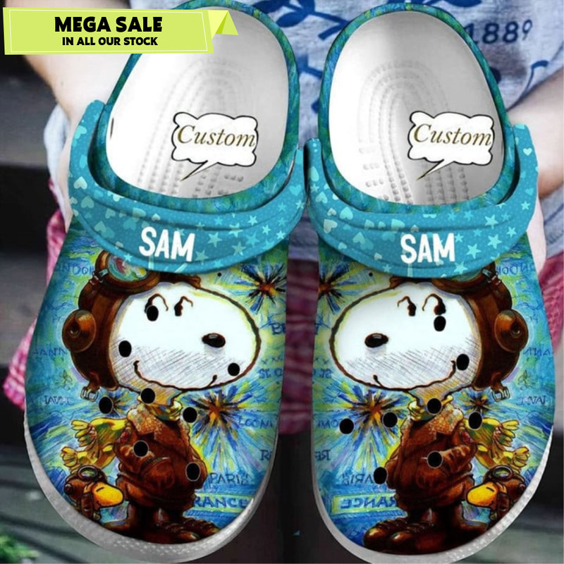 Custom Name Snoopy Cartoon Crocband Crocs.jpg