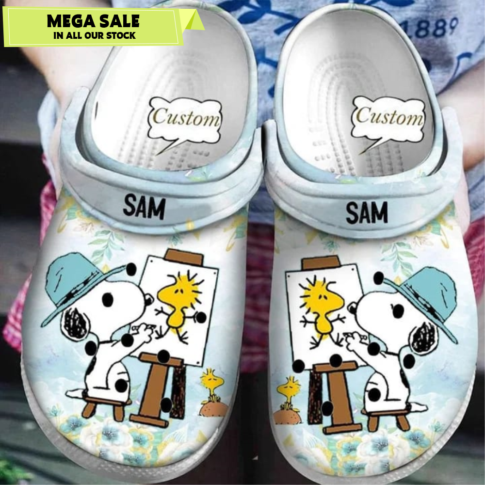 Custom Name Snoopy Sunshine Crocband Crocs.jpg