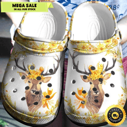 deer flowers cute shoes love for deer flowers bekind autumn crocbland clog