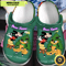 Disney Mickey Mouse Christmas Mickey And Pluto Green Personalized Name Crocs Clogs Shoes Comfortab.jpg