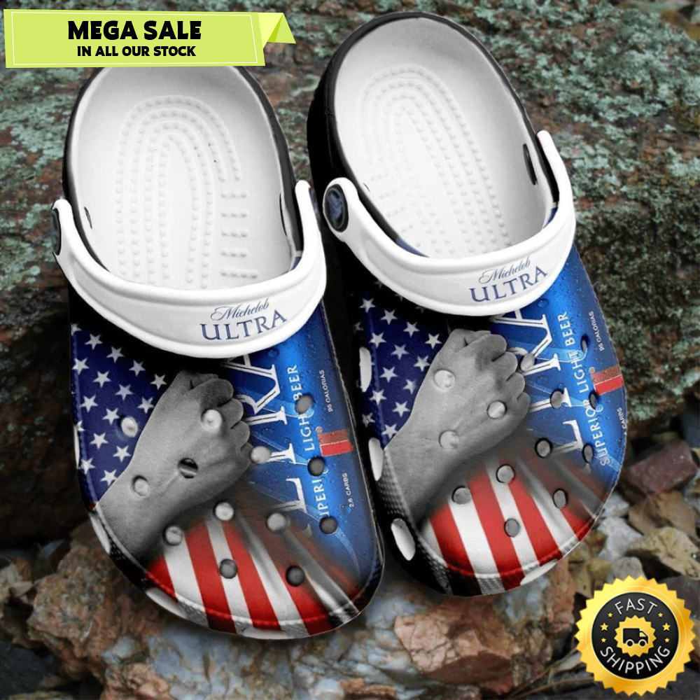 Michelob Ultra Beer Clogs Crocs Shoes Crocband Comfortable For Men Women.jpg
