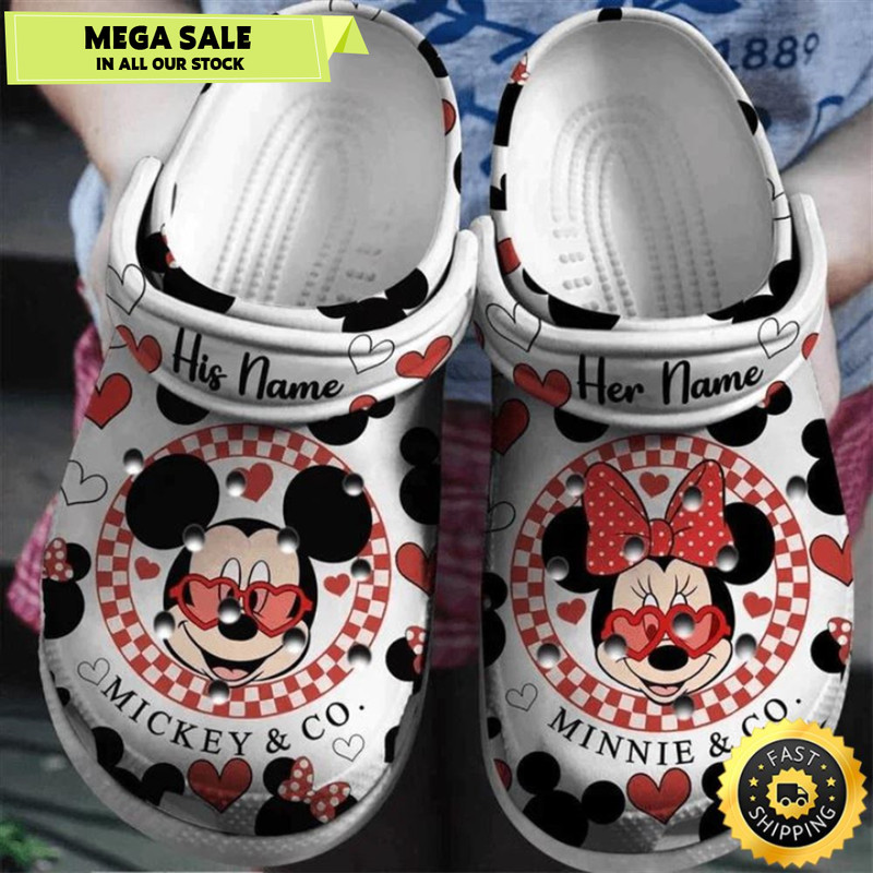 Mickey Fuzzy Crocs Clogs Shoes Comfortable Crocband For Men Women.jpg