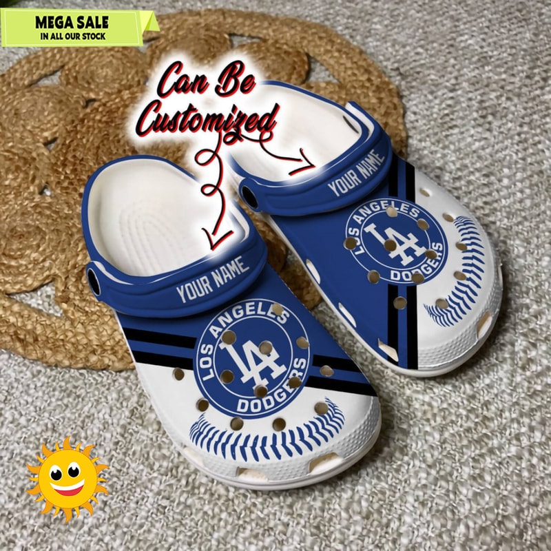Baseball Dodgers Personalized Baseball Team Clog Crocs Shoes - 365crocs 1.jpg
