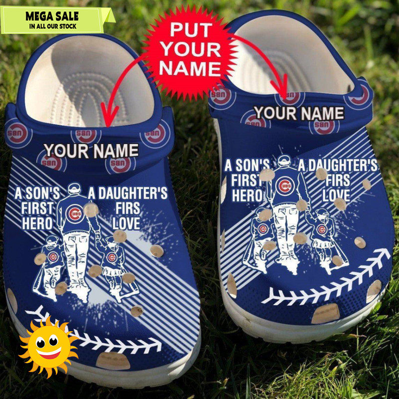 Custom Name Dad And Son Daughter Cubs Rubber Clog Crocs Shoescrocban - 365crocs 1.jpg